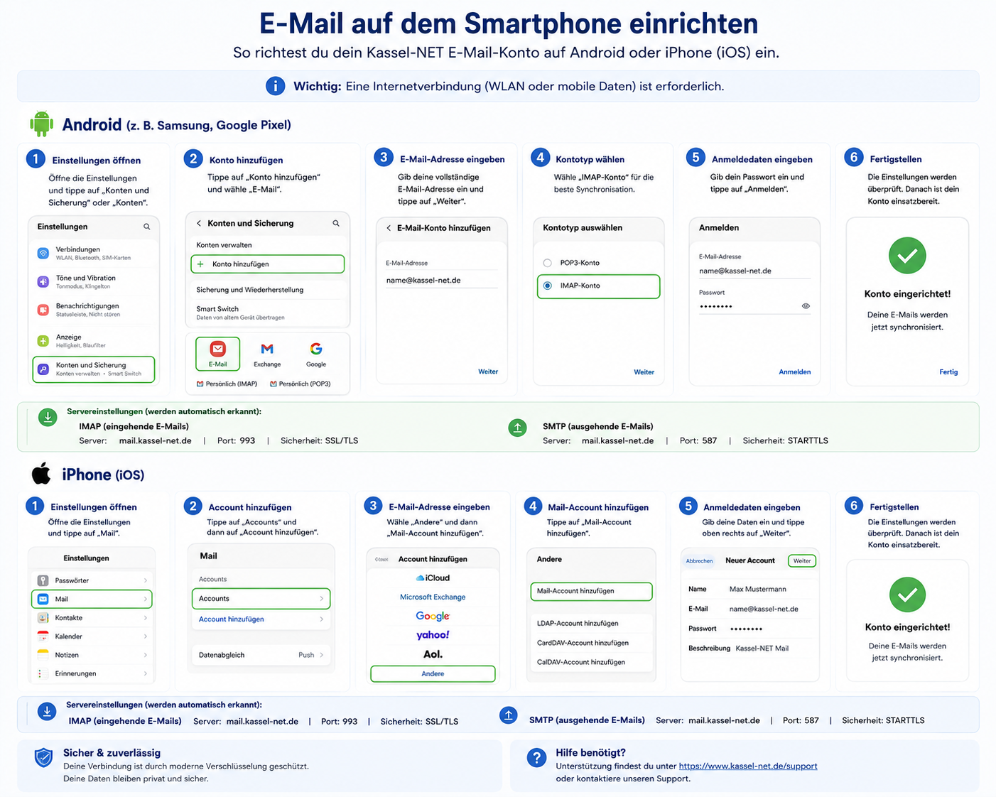 E-Mail auf dem Smartphone einrichten